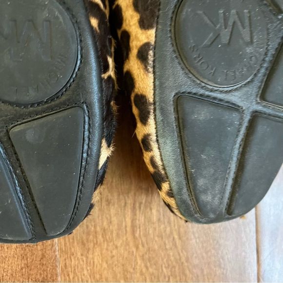 Michael Kors Calf Hair Leopard Print Flats with Metal Hardware Size 10 - Picture 10 of 10